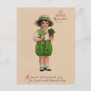 Carte Postale Laissez Erin se souvenir de la Saint Patrick Vinta