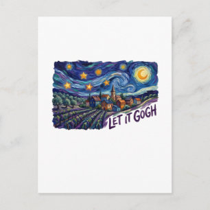 Carte Postale Laissez Gogh" Caractéristiques Peinture de Gogh Dr