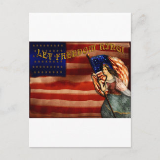 Carte Postale Laissez la liberté tourner