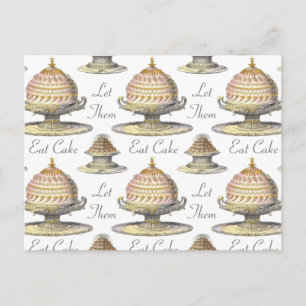 Carte Postale Laissez-Les Manger Cake French Pastry Chef