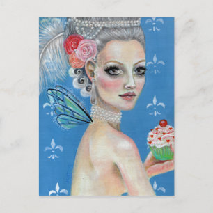 Carte Postale Laissez-les manger du gâteau