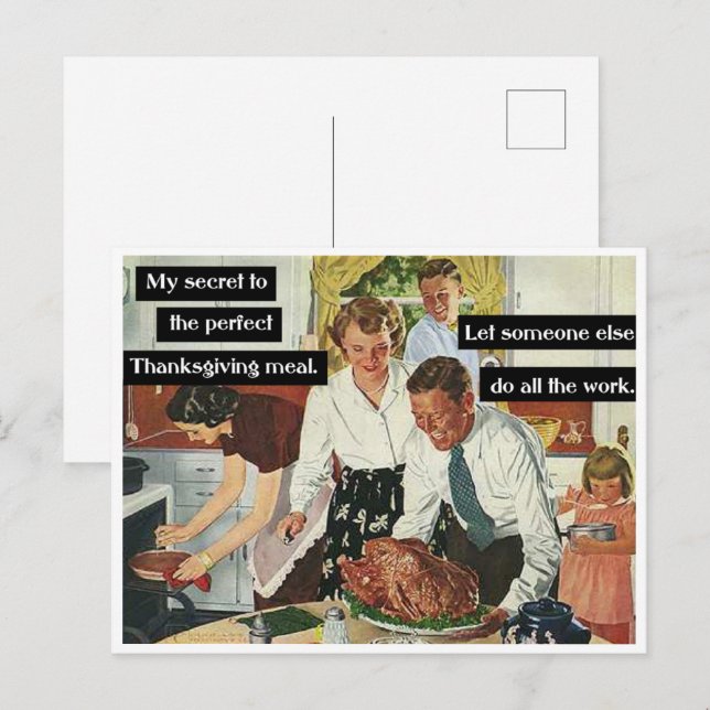 Carte Postale Laissez quelqu'un d'autre faire tout le travail de (Devant / Derrière)