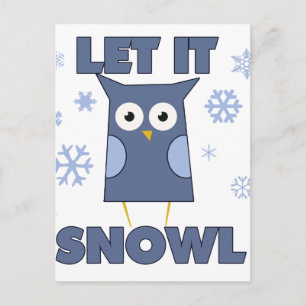 Carte Postale Laissez tomber SNOW OWL