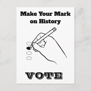 Carte Postale Laissez Votre Marque sur l'Histoire
