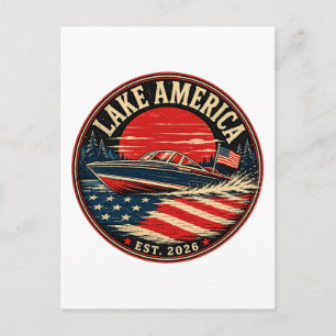 Carte Postale Lake America est humour politique 2026