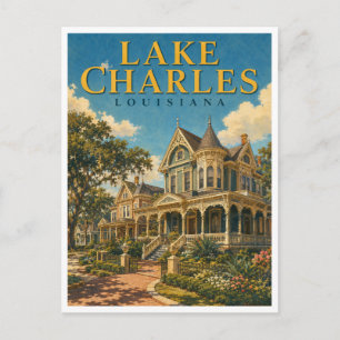 Carte Postale Lake Charles Louisiane Charpentier GeoSaga