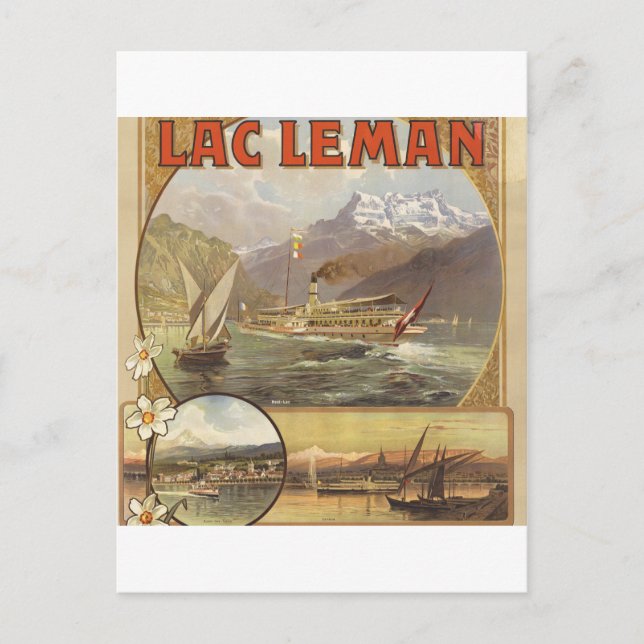 Carte Postale Lake Geneva Travel (Devant)