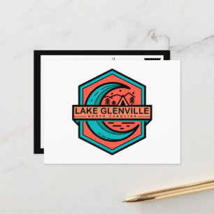 Carte Postale LAKE GLENVILLE lune hexa