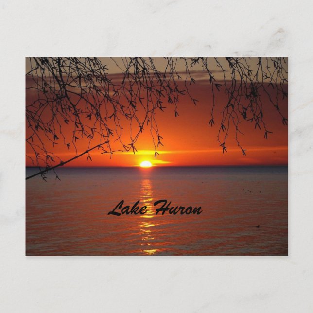 Carte postale Lake Huron Sunset (Devant)