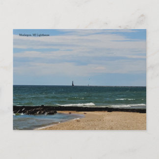 Carte Postale Lake Michigan Lighthouse