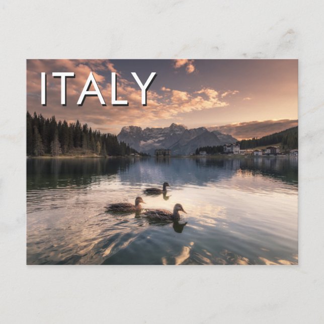 Carte Postale Lake Misurina|Dolomites, Italy (Devant)