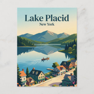 Carte Postale Lake Placid États-Unis