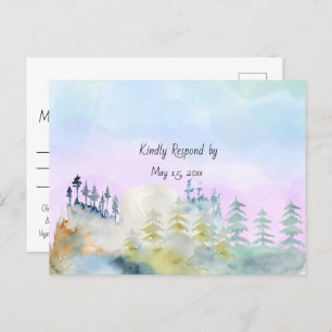 Carte Postale Lake Resort Mariage Dans Les Montagnes