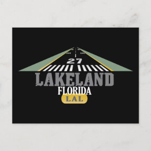 Carte Postale Lakeland FL - piste de l'aéroport