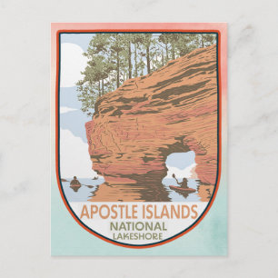 Carte Postale Lakeshore national des îles Apôtres