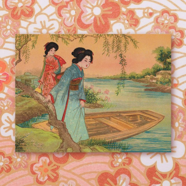 Carte Postale Lakeside japonais (Créateur téléchargé)