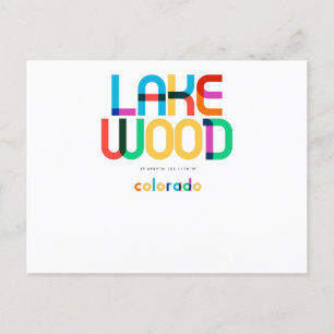 Carte Postale Lakewood Colorado Mid Century, Pop Art,