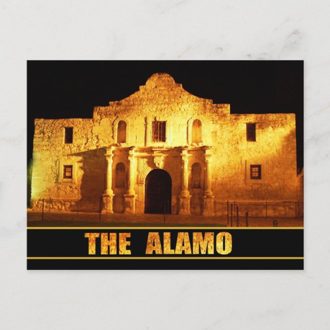 Carte Postale L'Alamo, San Antonio, Texas (Devant)