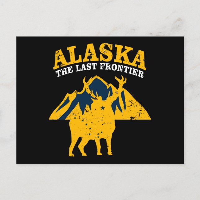 Carte Postale L'Alaska La Dernière Frontière (Devant)