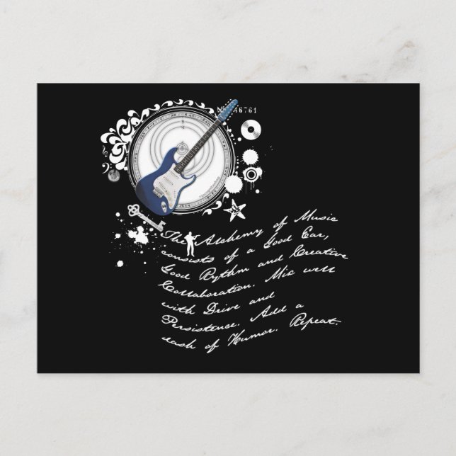 Carte Postale L'alchimie de la musique (Devant)