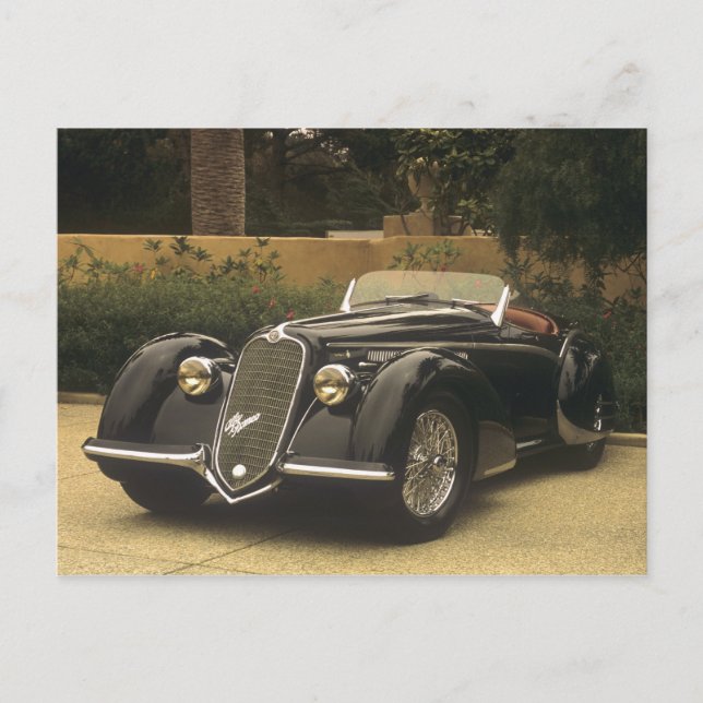 Carte Postale L'Alfa Romeo 8C 2900B est très rare et très (Devant)