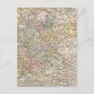 Carte Postale L'Allemagne à l'époque de la guerre de 30 ans