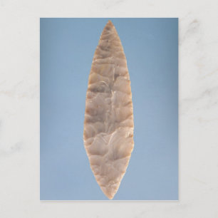 Carte Postale Lame de "feuille de laurier" de Solutréan, trouvée