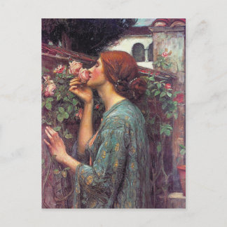 Carte Postale L'âme du Rose par John W. Waterhouse