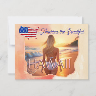 Carte Postale L'Amérique, la belle Hawaii
