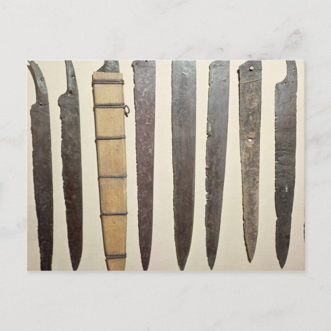 Carte Postale Lames en fer vidé pour épées (Devant)