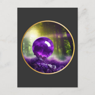 Carte Postale L'Amethyst Orb Fantasy Digital Art