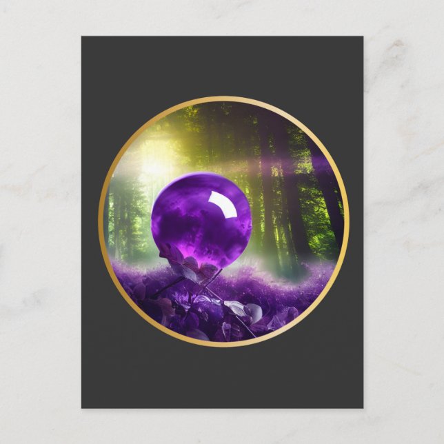Carte Postale L'Amethyst Orb Fantasy Digital Art   (Devant)
