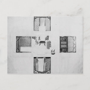 Carte Postale L'ameublement pour un petit salon