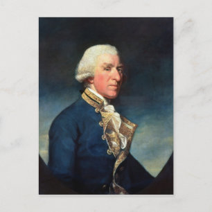 Carte Postale L'amiral Samuel Hood, 1er Hood Viscount 1784