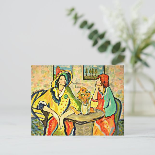 Carte Postale L'amitié est une bénédiction (Debout devant)