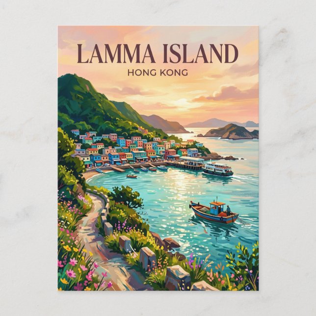 Carte Postale Lamma Island Hong Kong (Devant)