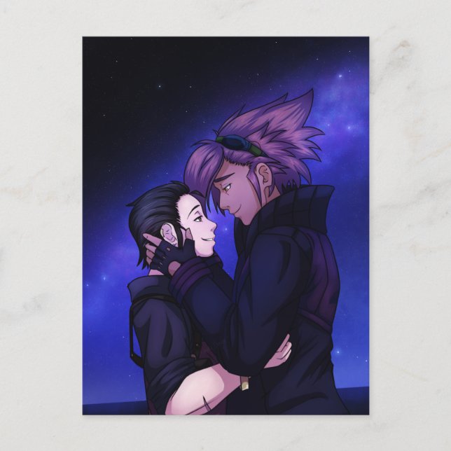 Carte Postale L'amour dans l'espace (Devant)