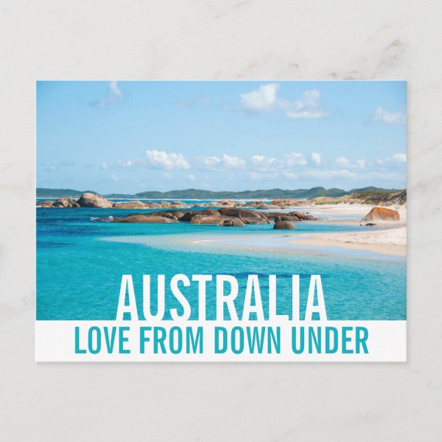 Carte Postale L'Amour De Australia Beach Paysage Paradise (Devant)