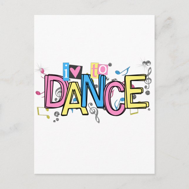 Carte Postale L'amour de la danse (Devant)