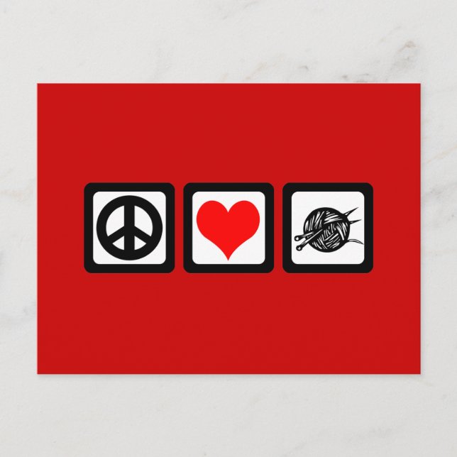 Carte Postale L'amour de la paix (Devant)