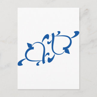 Carte Postale L'amour de la tortue - Yin Yang