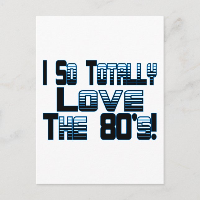 Carte Postale L'amour des années 80 (Devant)