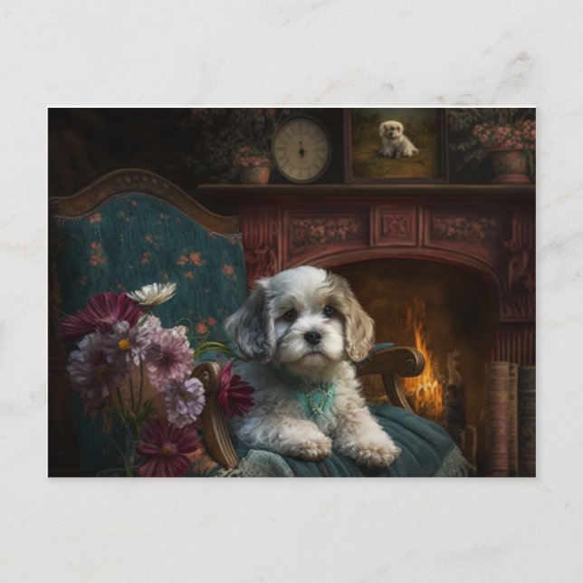 Carte Postale L'amour des chiots (Devant)