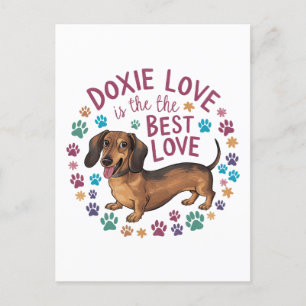 Carte Postale L'amour des Doxie est le meilleur amour