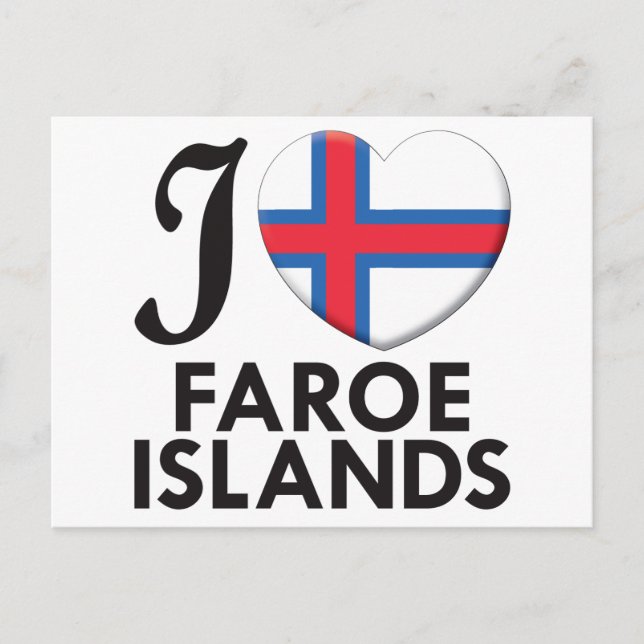 Carte Postale L'amour des îles Féroé (Devant)