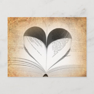 Carte Postale L'amour des livres