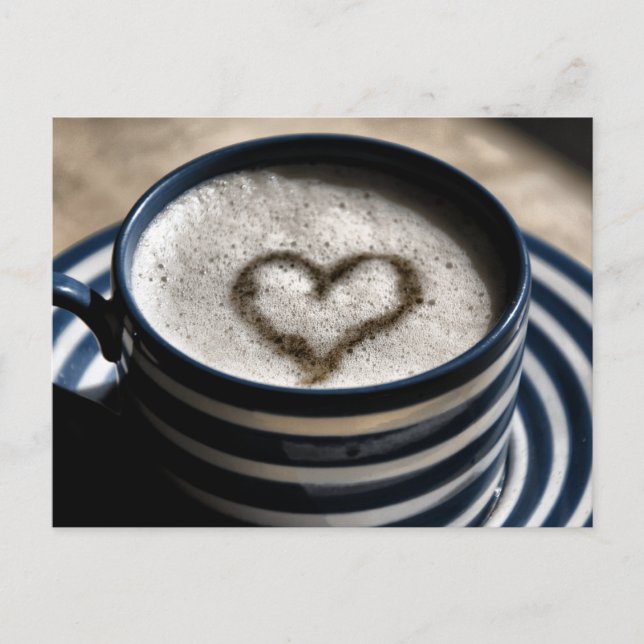 Carte Postale L'amour du café (Devant)