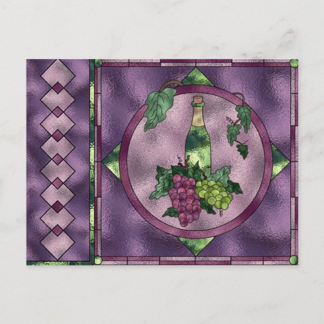 Carte Postale L'amour du vin (Devant)