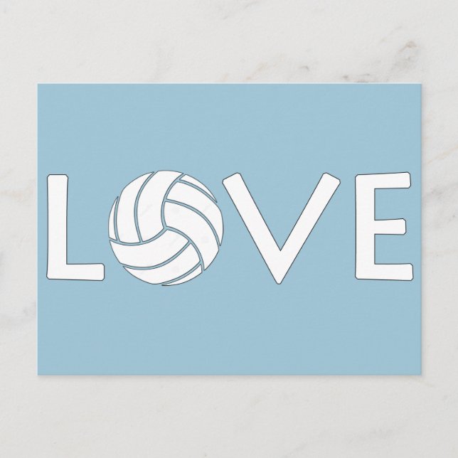 Carte Postale L'amour du volleyball (Devant)