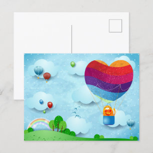 Carte Postale L'amour est dans l'air
